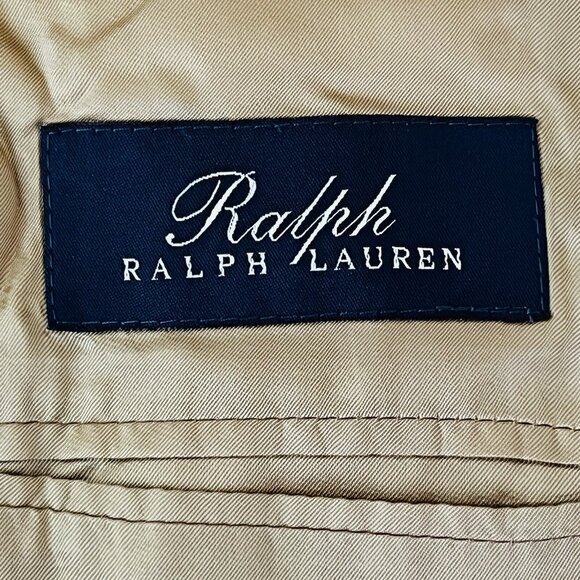 Ralph Ralph Lauren Men's 100% Wool 3 Button Brown Blazer Sport Coat Jacket 46R - Picture 9 of 12